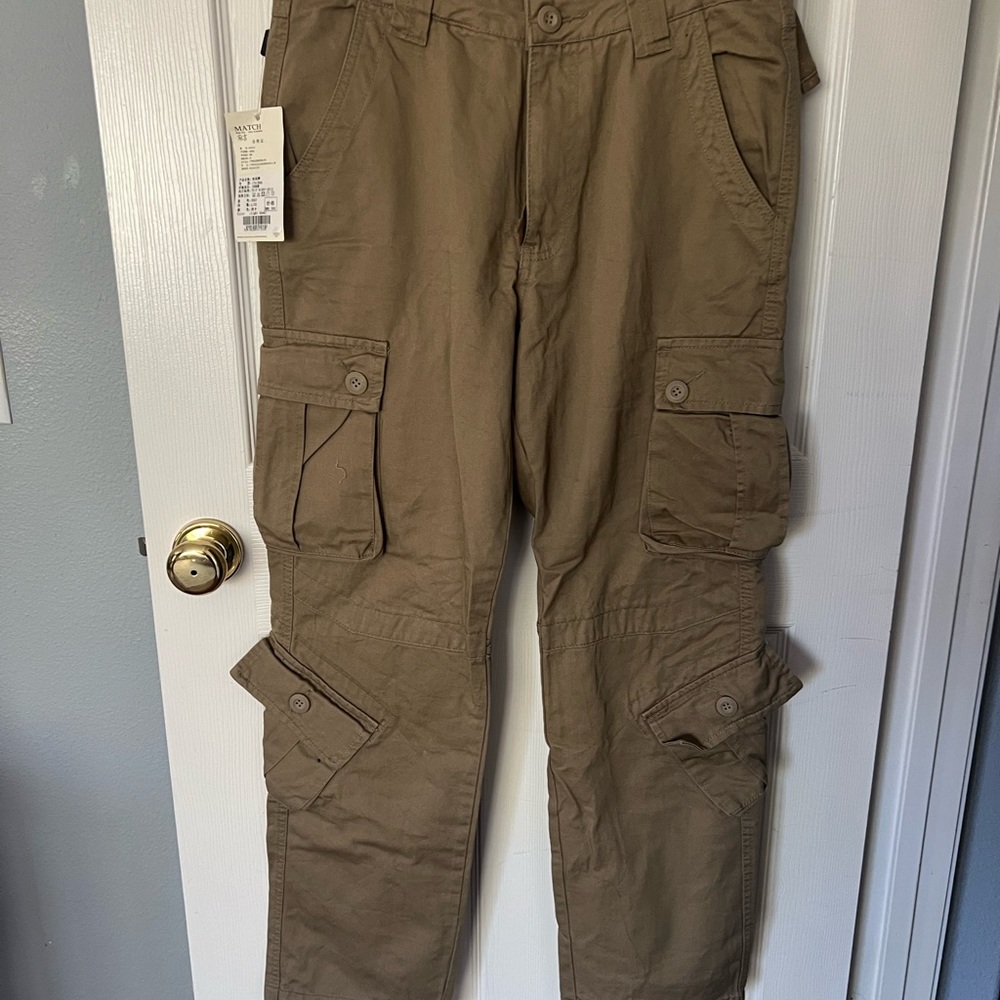 Cargo khaki color pants, brand new size L